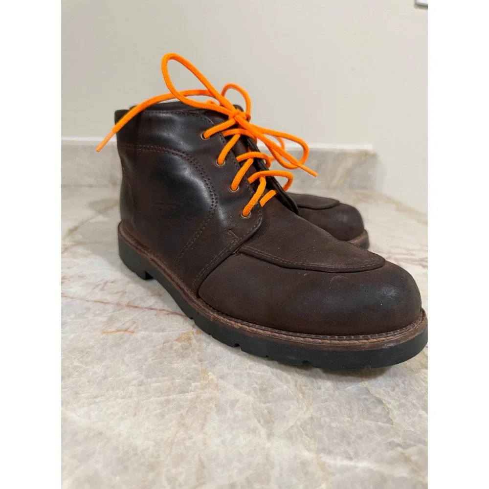Vintage H.S. Trask Bison Leather Gore-Tex Moc Toe Chukka Boots USA Men's 8.5/9